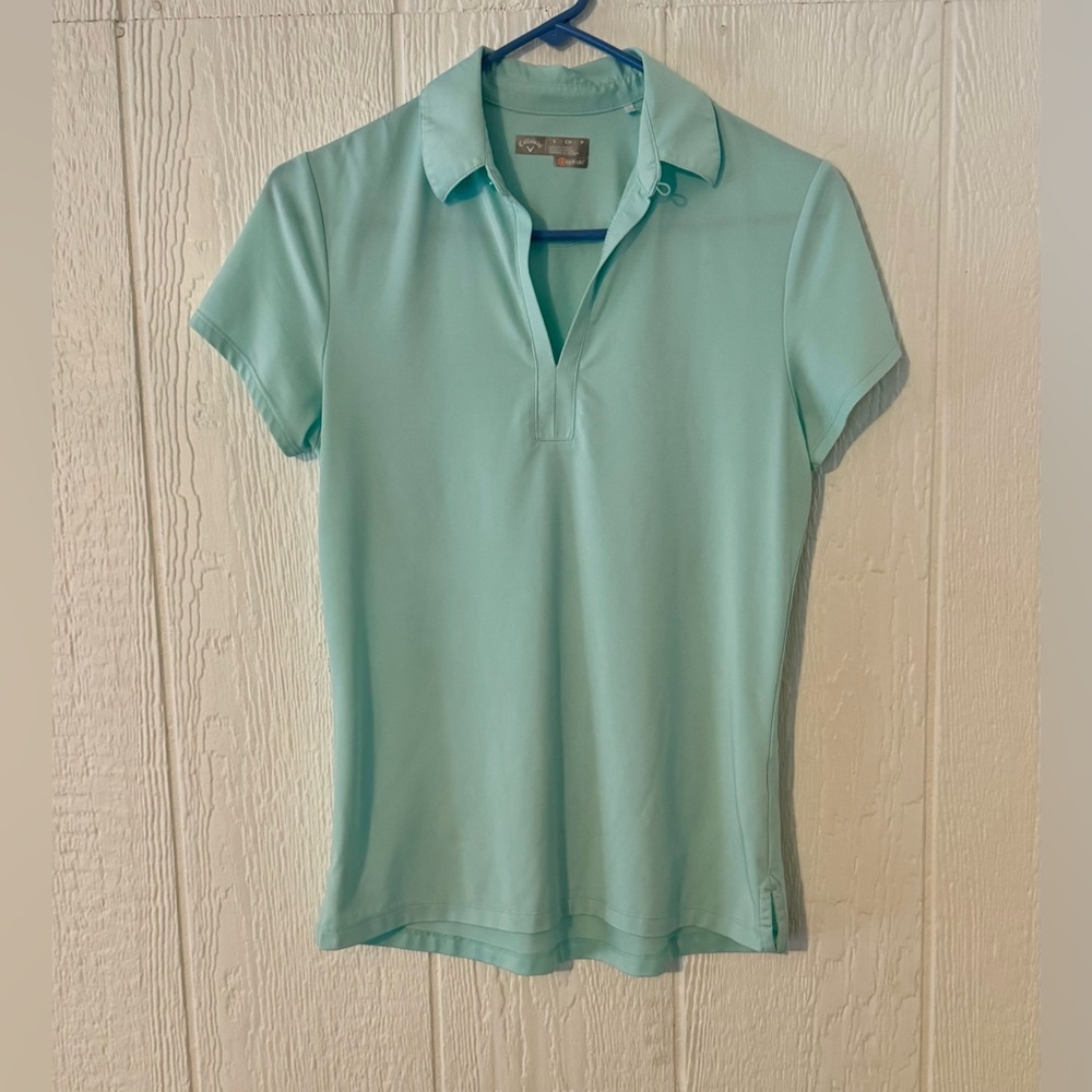 Callaway ladies opti-dri top size small aqua